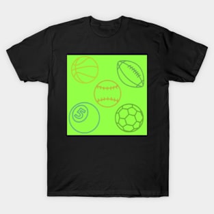 Sportball Pattern T-Shirt